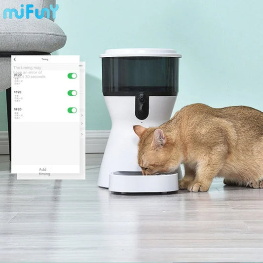 Automatic Pet Feeder Water Dispenser Cat Food Dispenser Smart App Remote Control Timed Quantitative Cats Bowl Pet Product