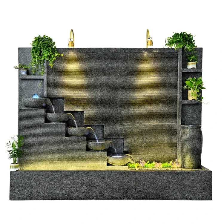 New Products Garden Marble Granite Stone Indoor Home Decor Water Wall Waterfall Fountain