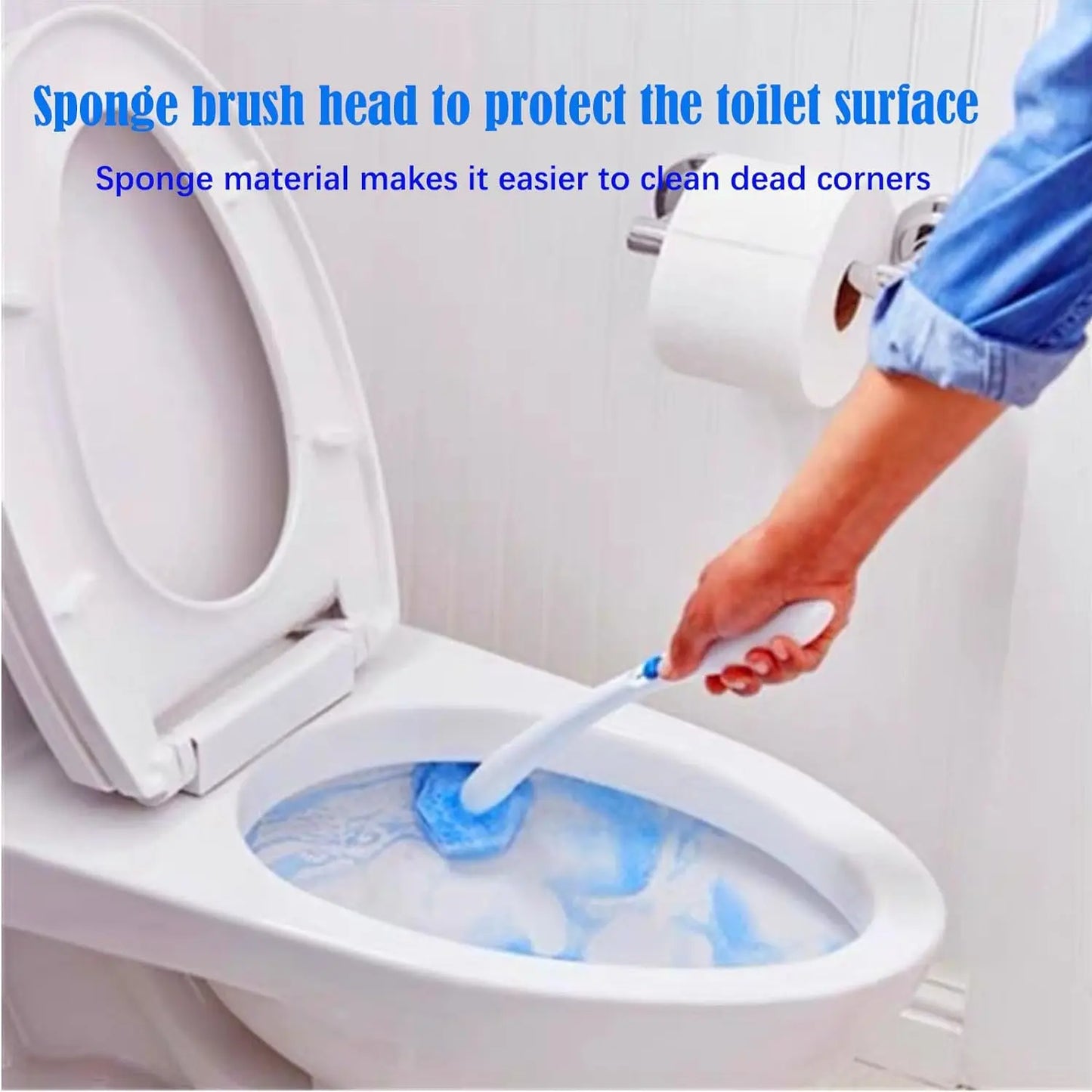 Compatible with Clorox Toilet Wand Refills, Disposable Wand Heads, Toilet Brush Replacement Head, Toilet Bowl Cleaner