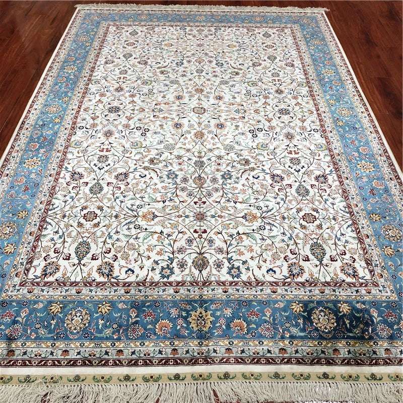 Turkish Rugs Oriental Silk Rug For Living Room Large Carpets Size  6'x9'
