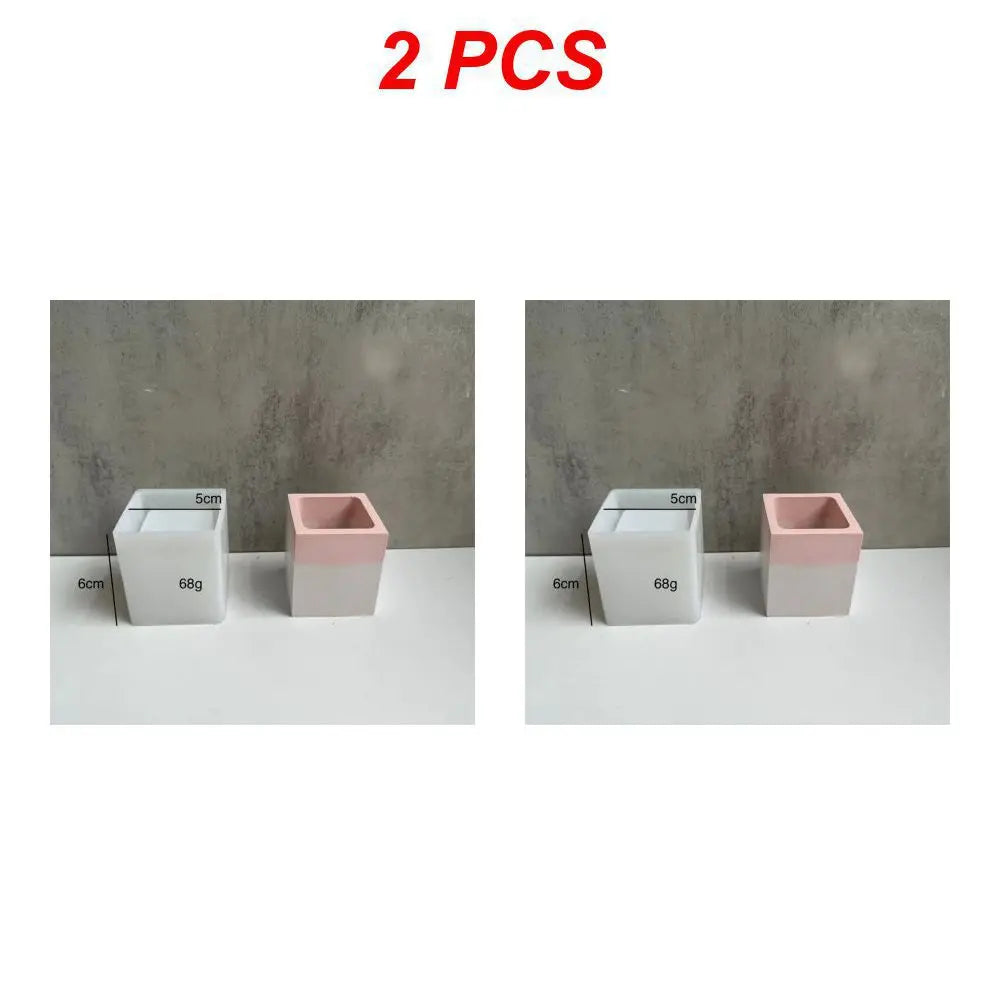 1/2PCS Vase Silicone Mold Concrete Aromatherapy Plaster Flower Pot Molds Candle Jar Epoxy Resin Storage Box Mould Handmade