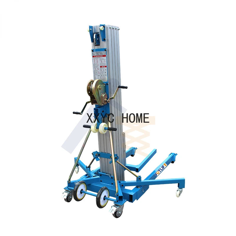 Indoor Exhibition Lift Elevator Outdoor Scaffolding Ladder Aluminum Manual Lift