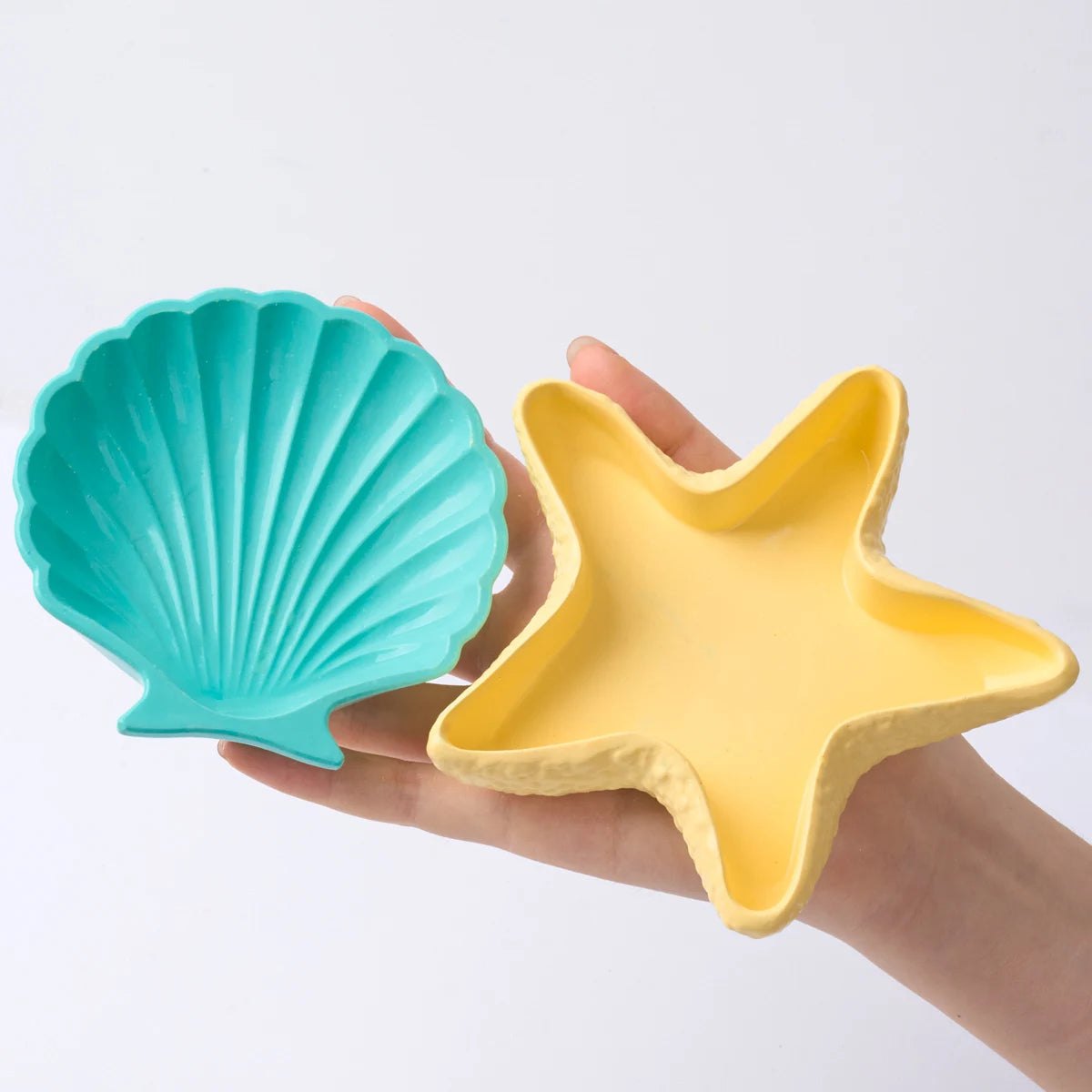 3D Conch Flower Pot Silicone Mold Gypsum Concrete Shell Starfish Jewelry Storage Tray Candlestick Making Mould Home Decor Craft