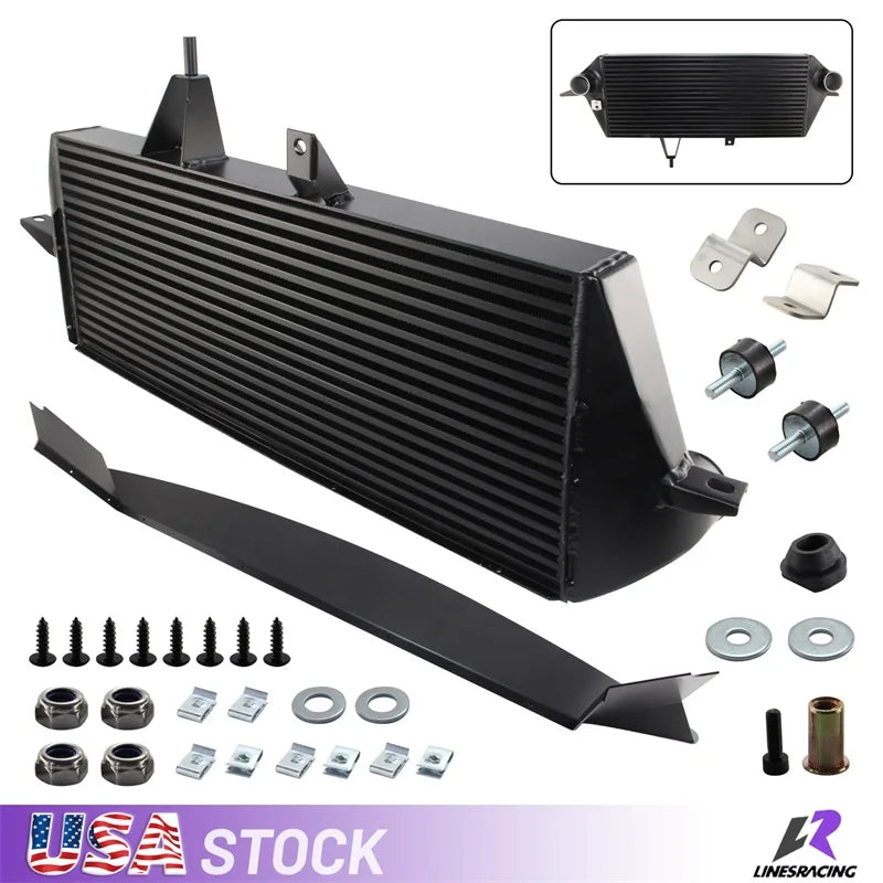 Brand New Black Performance Front Mount Intercooler Kit For Ford Focus MK2 MK II RS / RS500 2009-2010