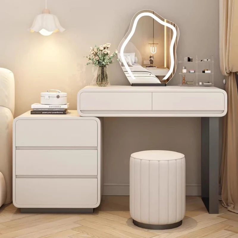 Storage Modern Dressing Table Drawers Luxury Side Drawer Dressing Table Mirrors Cabinets Tocador Maquillaje Bedroom Furniture