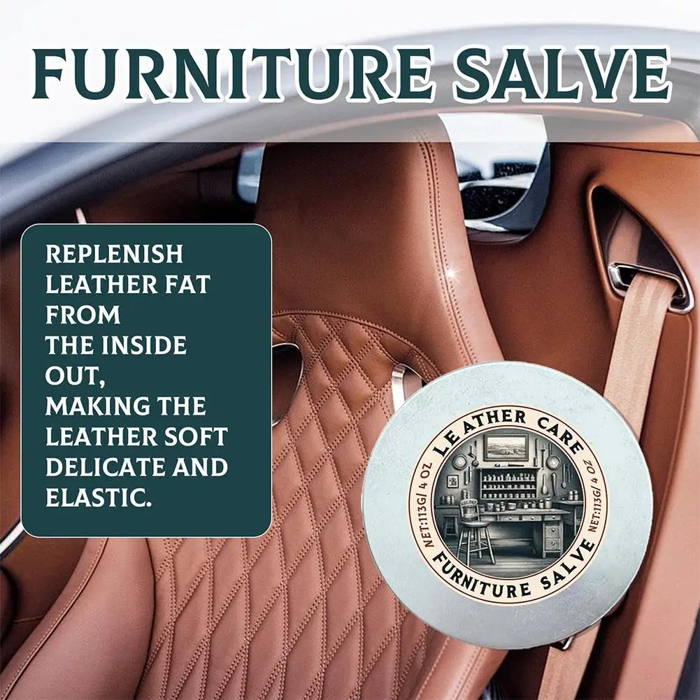 Leather Salve For Furniture Cleaning Products Polish And Repair Coating Revives Smooth Leather Natural Conditioner With Bru O0Z2