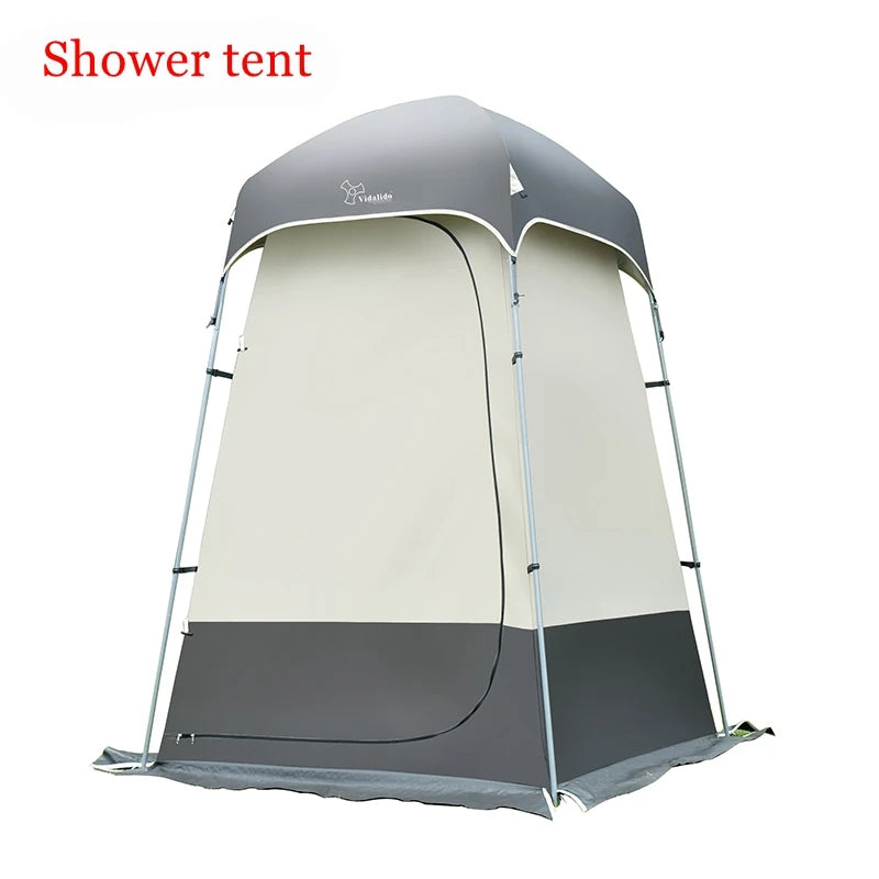 Strong Shower Tent Toilet Dressing Changing Room Movable WC Fishing Sunshade Multipurpose With Bottom PE Mat