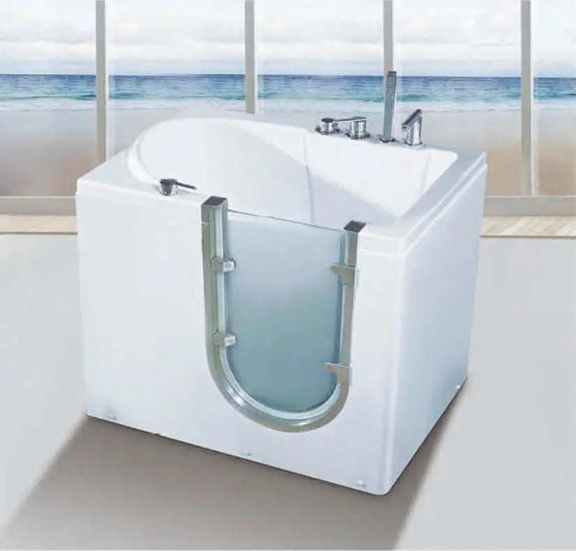 modern bathroom tubs rectangle Freestanding indoor waterfall Acrylic whirlpool bathtub Bathtubs & Whirlpools