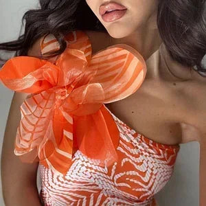 2-Piece 3D Flower Printed One piece Swimsuit  Set Push Up  Printed Women Swimwear Beachwear Bathing Suit