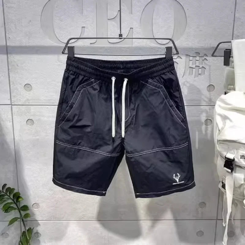 Men's Slim Casual Trend Shorts Oversize Beachwear Quick Drying Midget Workwear Short Pants Summer Streetwear Breeches