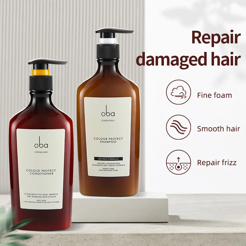 Oba Salon Perm Repair Shampoo & Conditioner Sets Dyeing Damage Hair Care Gloss intense nourishing Shampoo Quality Produc