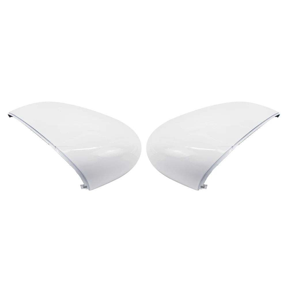 Left/Right White Rearview Side View Mirror Replacement Cover Caps Case Shell For Ford For Fiesta 2008-2017 Car Accessories