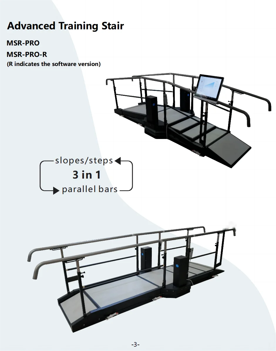 Medistair MSR-PRO Medical Therapist New Innovated Stair Electric Lift Training Stair For Rehabilitation Center