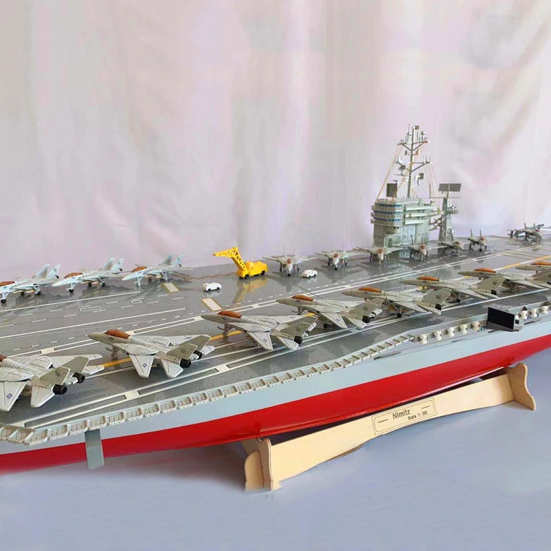 1/200 Super Large Aircraft Carrier Model USS Nimitz 1.72 Meters Long Aircraft Carrier Remote Control Ship Model Finished Product