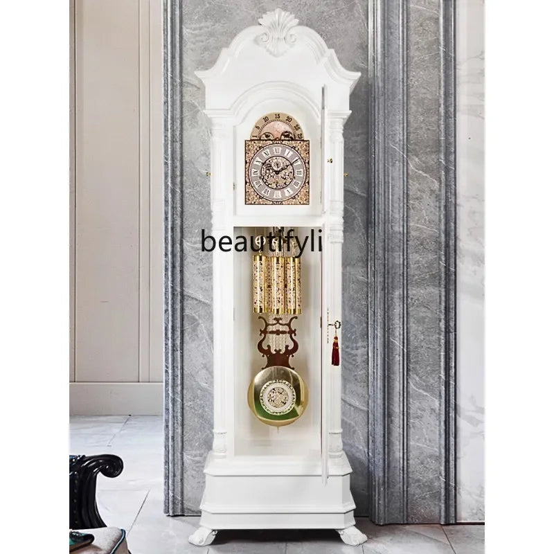 European-Style the Grandfather Clock Living Room Simple Vertical Floor Clock Hermle Mechanical Light Luxury Modern