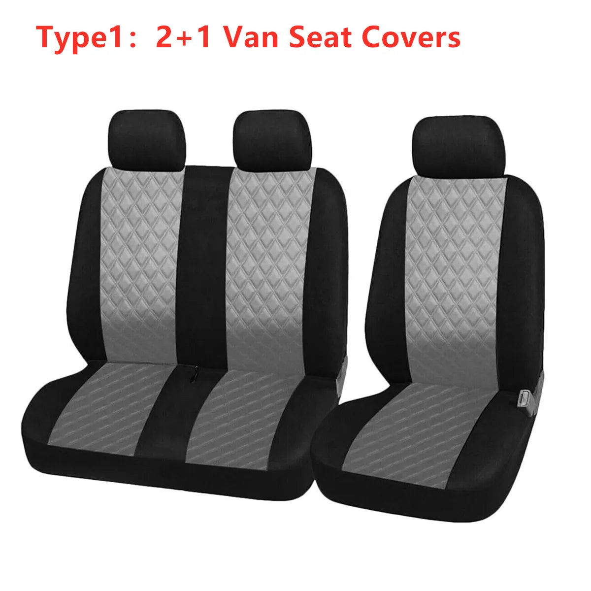 2+1 Seat Covers Car Seat Cover for Transporter for Ford Transit Van Truck Lorry for Renault for Peugeot for Opel Vivaro