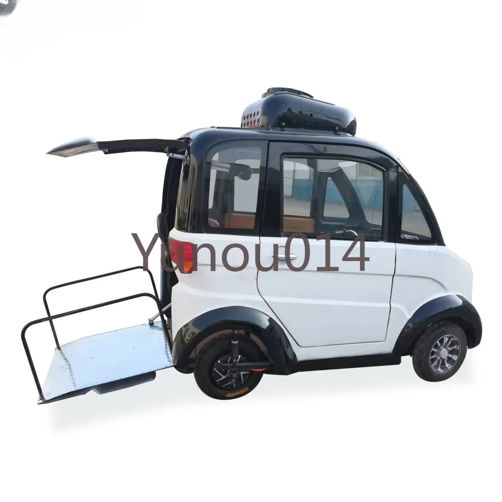 Hot Sale 4 Wheel Enclosed Mini Electric Car for Disabled and Wheelchair on the Car With Air Conditioning