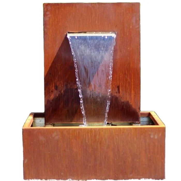 Swimming pool wall water fountains outdoor water features gardens waterfall fountain