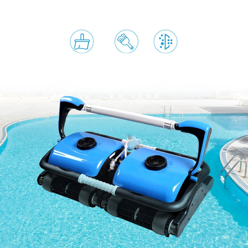 Swimming pool climbing wall remote control double body automatic cleaning robot vacuum cleaner