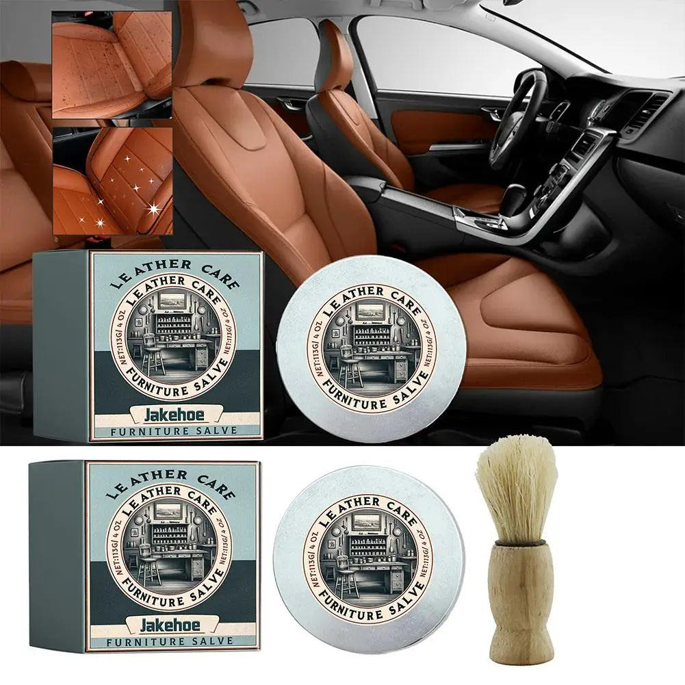 Leather Salve For Furniture Cleaning Products Polish And Repair Coating Revives Smooth Leather With Brush Natural Condition I4r1