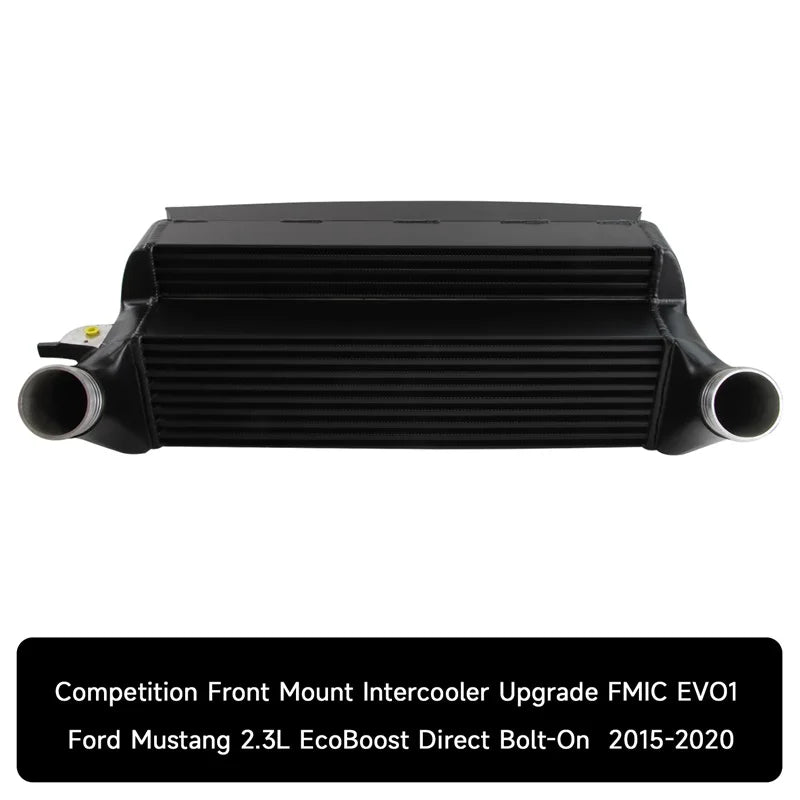Tuning Competition Intercooler  EVO1 Fits For F*ord Mustang 2.3L EcoBoost 2015 + Silver/Black