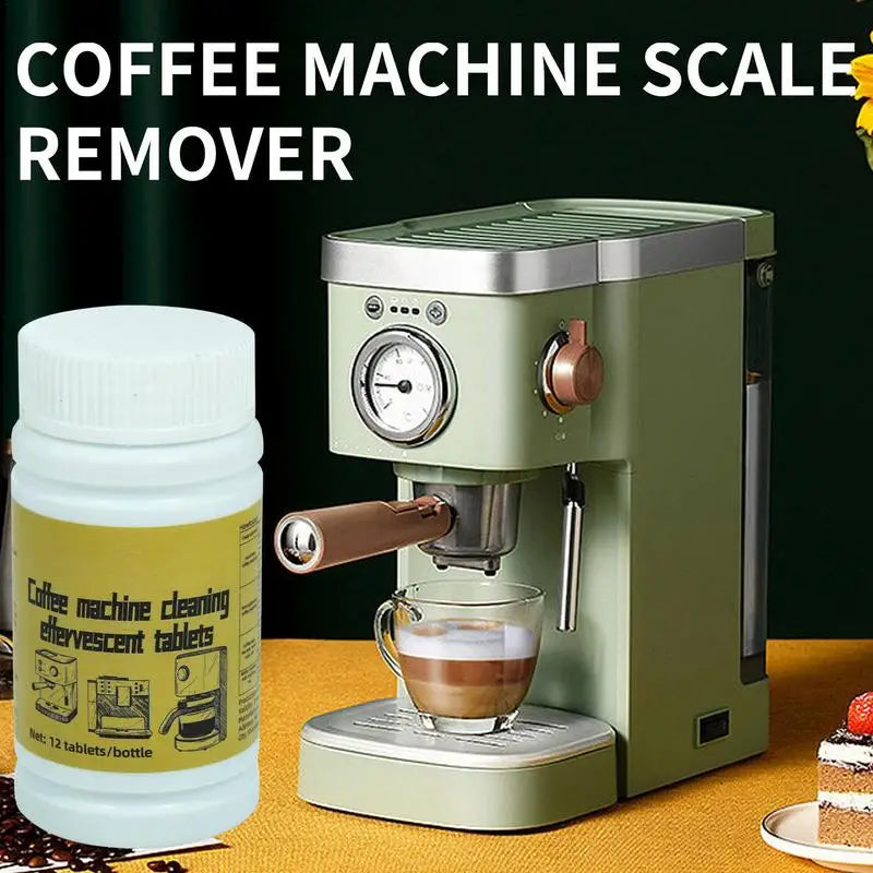 1 Bottle Coffee Machine Cleaning Tablet Effervescent Tablet Descaling Agent Household Machine Cleaning Product Kitchen Accessory