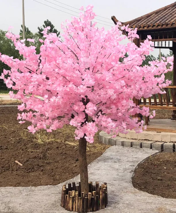 Simulated cherry blossom tree large plant encryption simulation decoration