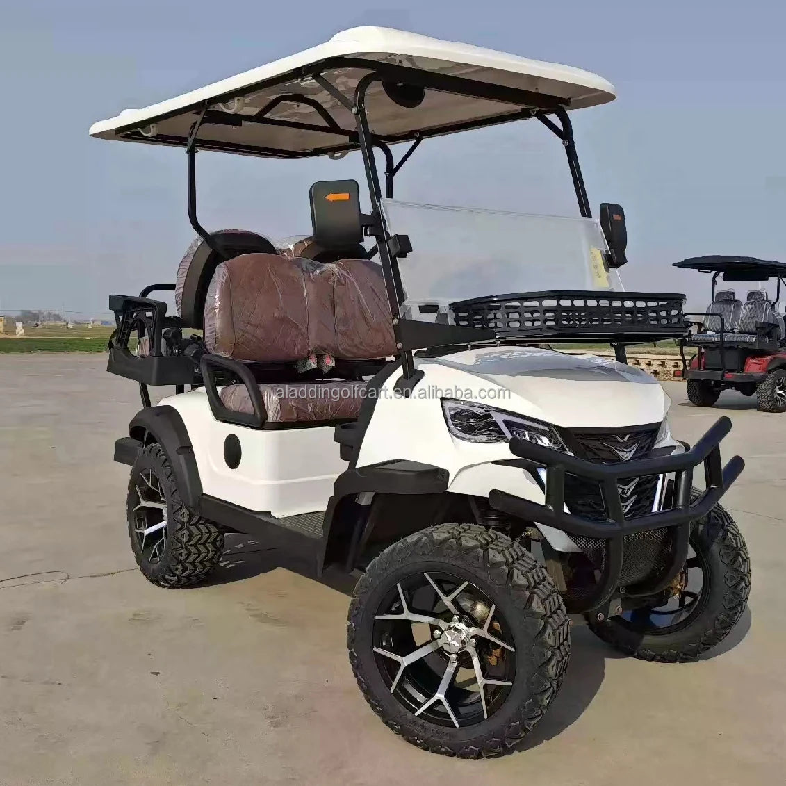 Offroad Golf Cart With Trailer License Vehicles Trolley Glide Golf Buggy 48V Electric Lithium Battery Golf Car