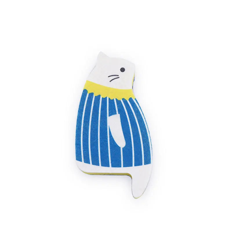 Japanese Kitchen Dishwashing Sponge Cat Cute Cartoon Dishwashing Cloth Cleaning Products Kitchen Supplies