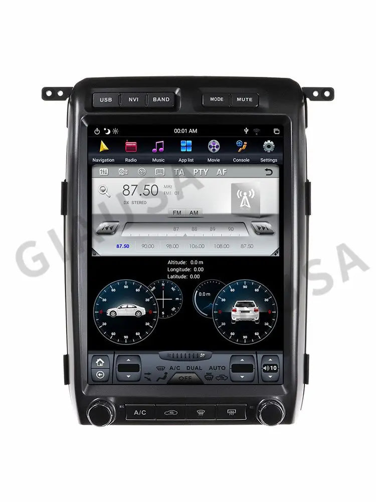 13" Android 12 8+256 Tesla style Car GPS Navigation For Ford Raptor F150 2009-2014 auto Radio stereo Multimedia player head unit