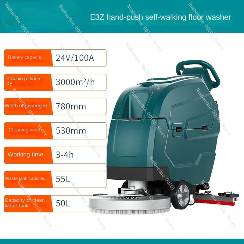 Washing Machine Commercial Industrial Workshop Mopping Machine Shopping Mall Factory Electric Hand Push Suction