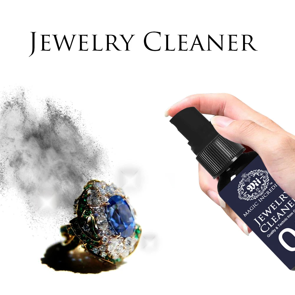 Jewelry Diamond Cleaner Universal Anti-Tarnish Silver Gold Gem Polishing Solution Cleaning Spray Non-Toxic Long-Lasting Shine