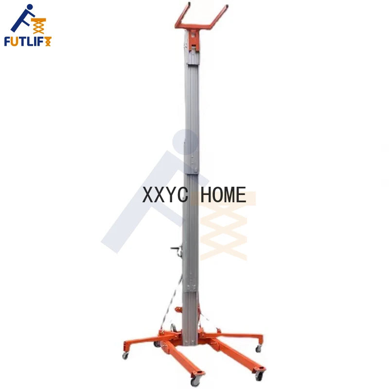 Indoor Exhibition Lift Elevator Outdoor Scaffolding Ladder Aluminum Manual Lift