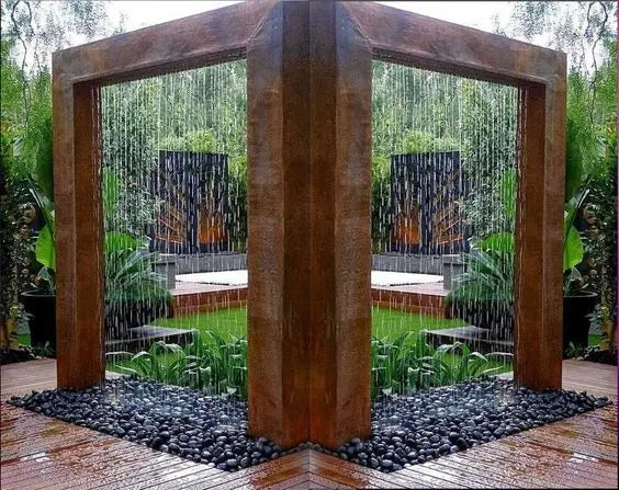 Steel Waterfall Outdoor