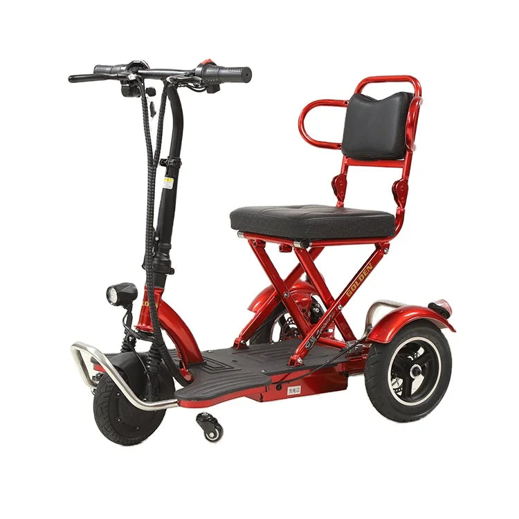 adult folding 3 4 three wheels disabled handicapped solar electric tricycles electric scooter