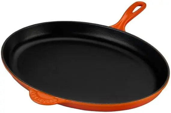 Le Creuset Enameled Cast-Iron 15.75 Inch Oval Skillet, Flame