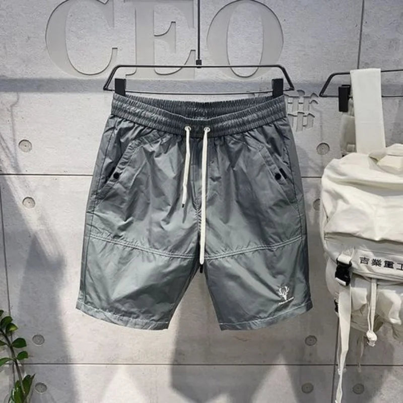 Men's Slim Casual Trend Shorts Oversize Beachwear Quick Drying Midget Workwear Short Pants Summer Streetwear Breeches