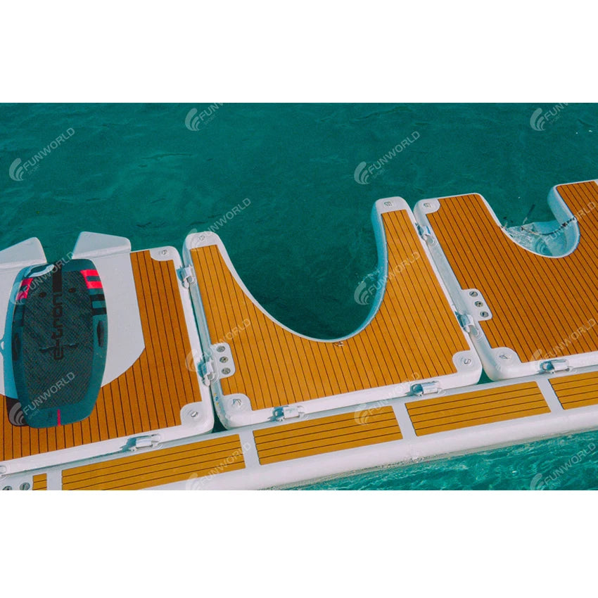 Floating Inflatable Jet Ski Dock / inflatable M pontoons For Boat And Yacht Parking