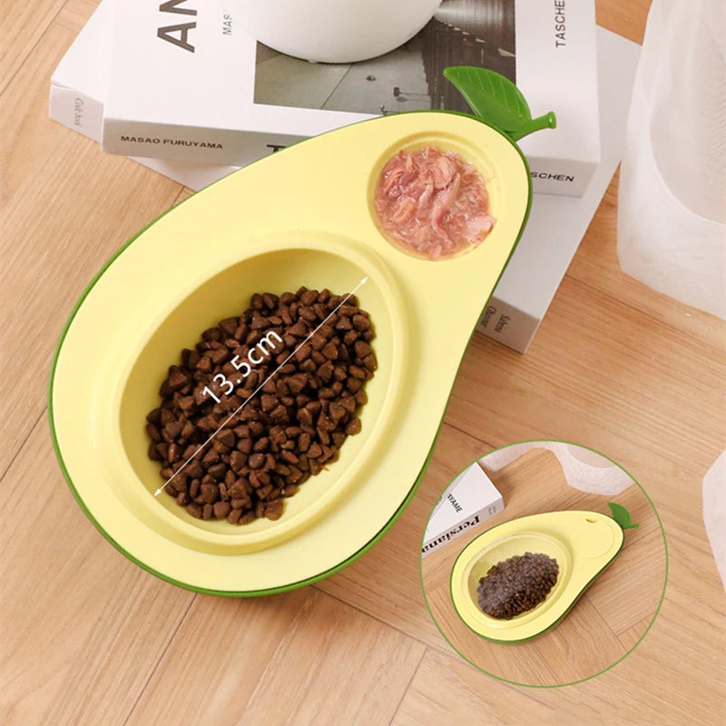 Automatic Feeders Water Bottle Avocado Shape Cat Bowl Feeding and Drinking Dog Water Dispenser Pet Supplies