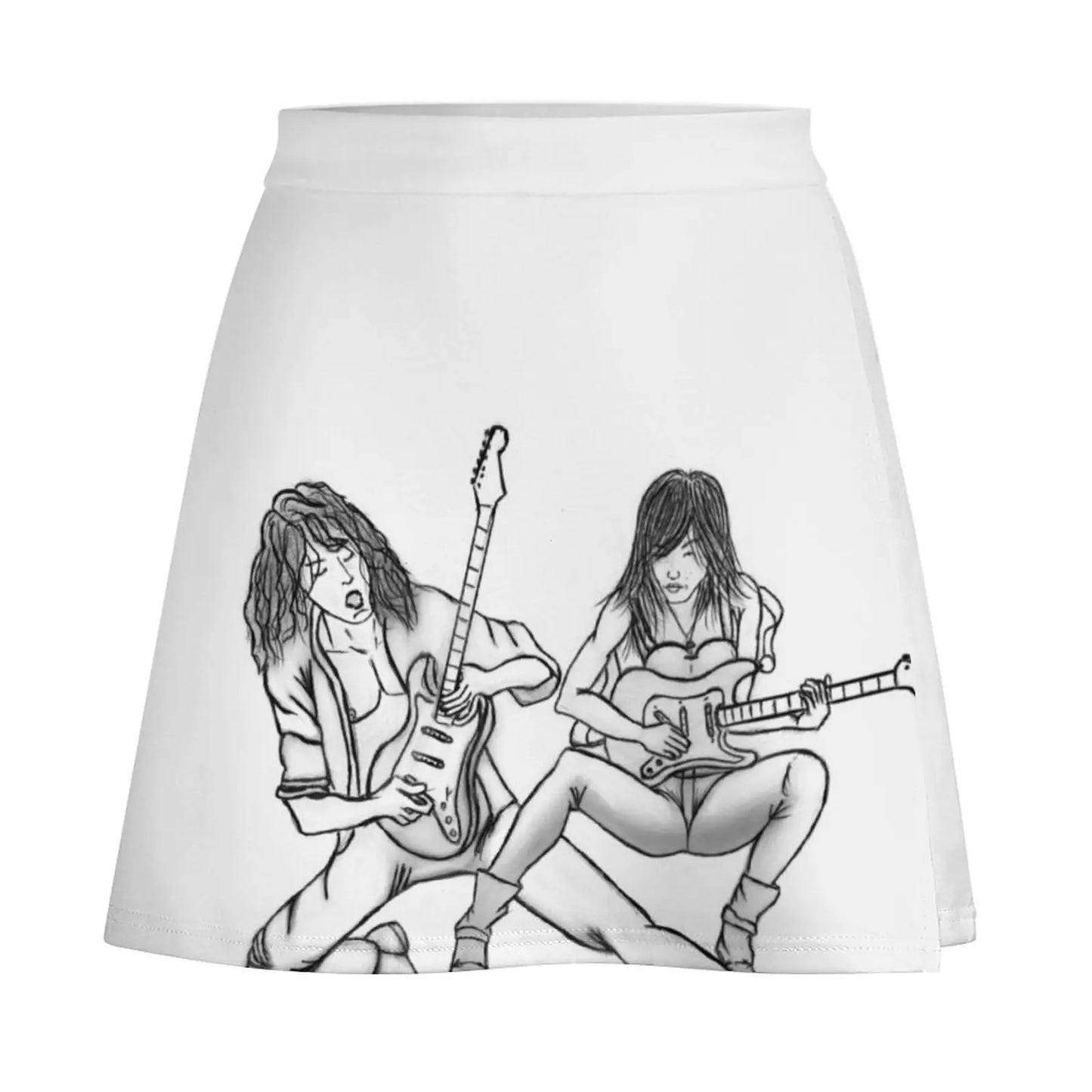 Guitar Gods and Goddesses Mini Skirt Woman short skirt korean style clothes