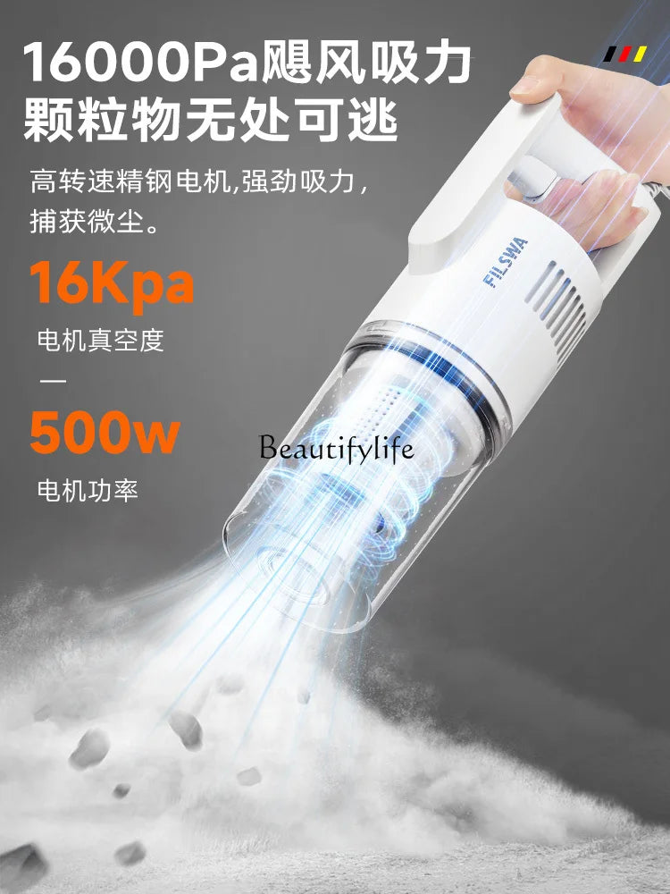 Large Suction Household Small Washing, Mopping and Suction All-in-One Machine High-Power Ultra-Quiet Strong Mites Instrument