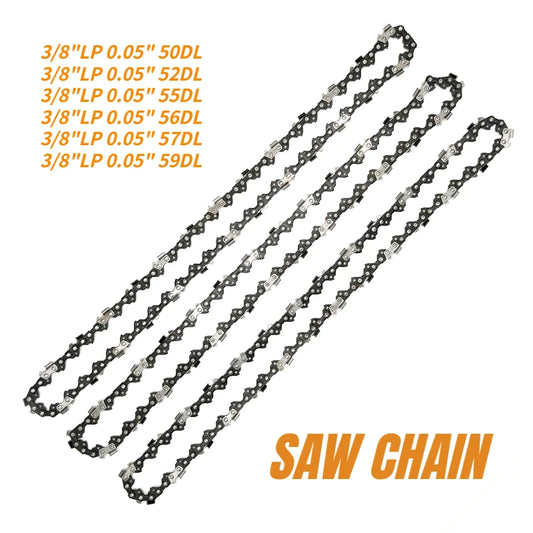 Semi Chisel Chain for Chainsaw 3/8" Little Pitch 1.3mm Gauge 50 52 55 56 57 59 Drive Link Is Available