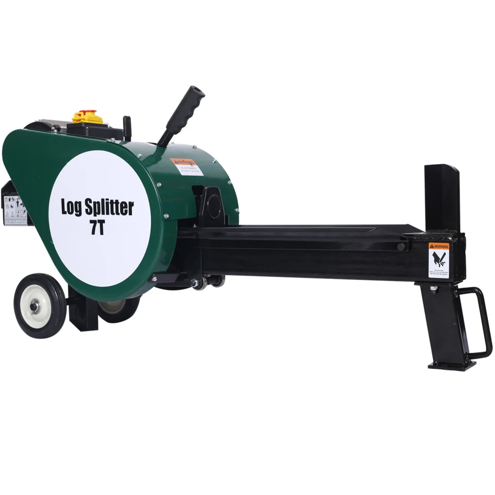 Double Flywheel Electric Log Splitter Electric Portable 7/10/12 Ton hotizontal 2HP 16A,electric firewood splitting machine