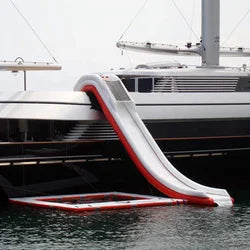 Inflatable Water Yacht Slide Dock Slide For Boat with DWF magic swimming pool