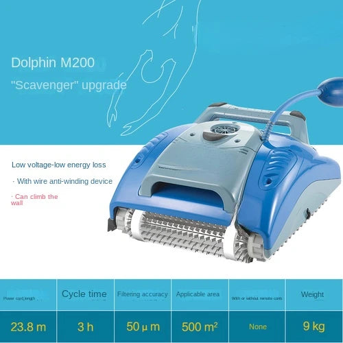 Swimming Pool Full-Automatic Pool Cleaner Underwater Vacuum Cleaner Pool Bottom Cleaning Robot