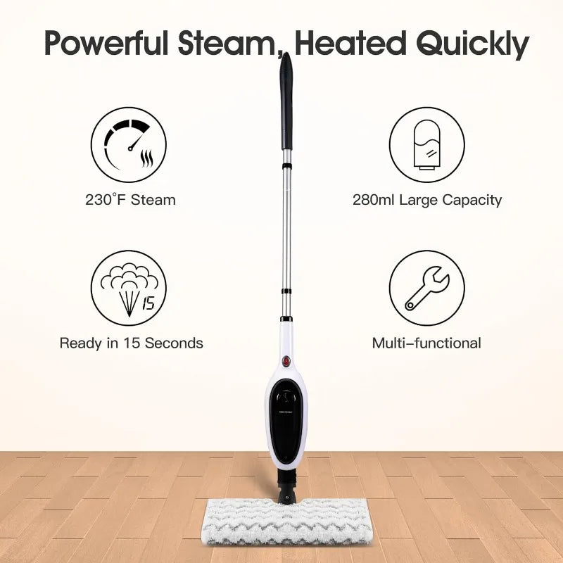 Steam Mop Multi-function Floor Cleaning Detachable Steam Cleaner For Hardwoods,Tiles,Carpet Cleaning