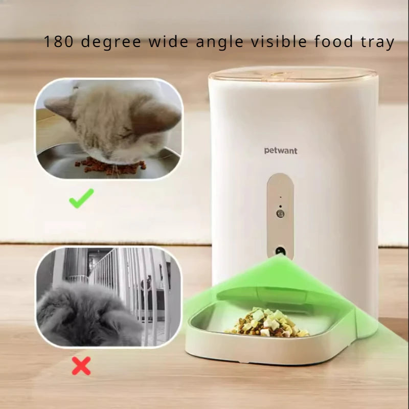 Automatic Pet Feeder Water Dispenser Cat Dog Food Dispenser App Smart Remote Control Monitorable Cats Bowl Pet Products
