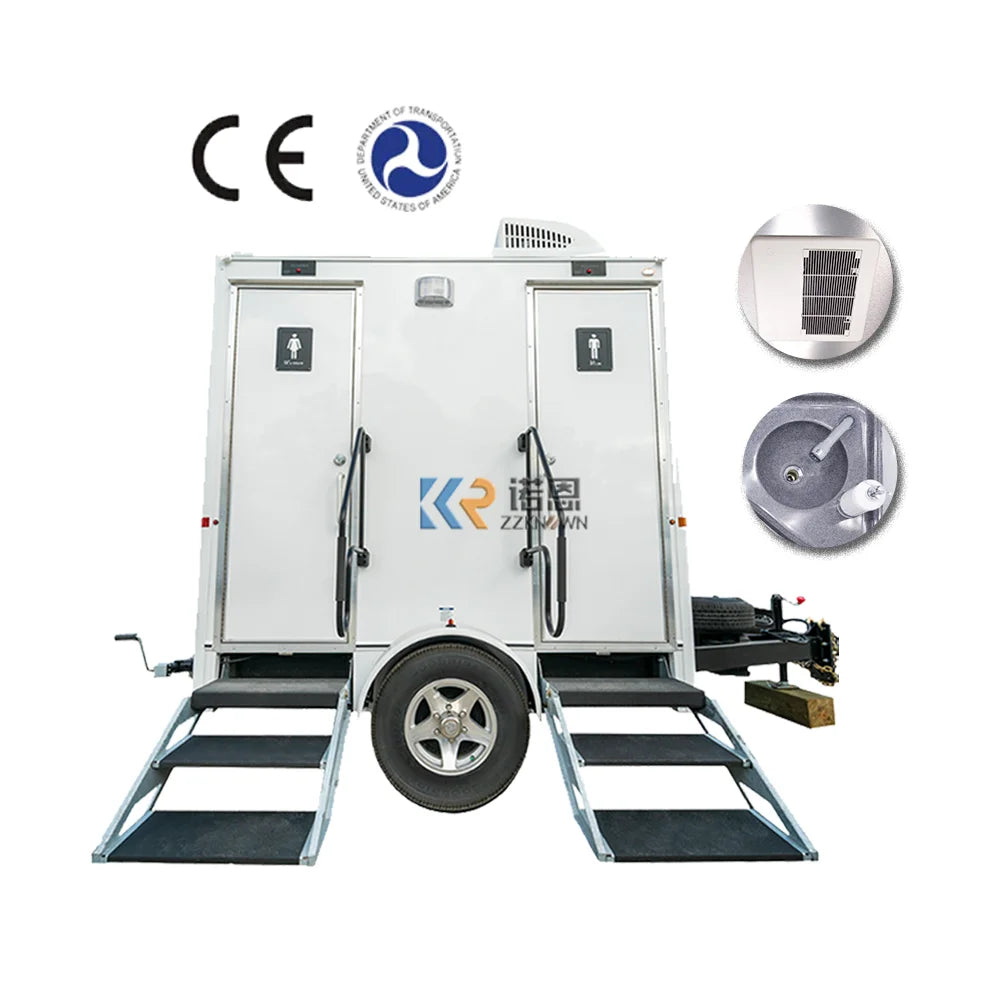 Portable Restroom Toilet Trailers High Quality Outdoor Container Vip Mobile Toilets Cabin Temporary Toilet Room With Shower