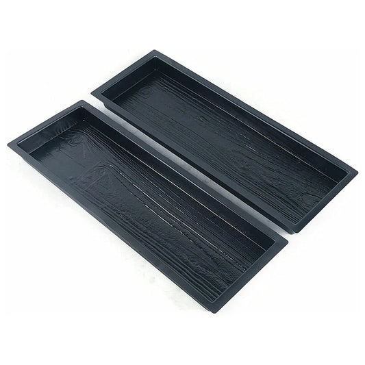 Concrete Molds, Wooden Boards Shape Concrete Mould, DIY Plastic Molded Paving Mold, Garden Stepping Stone Mold , 2 Pack