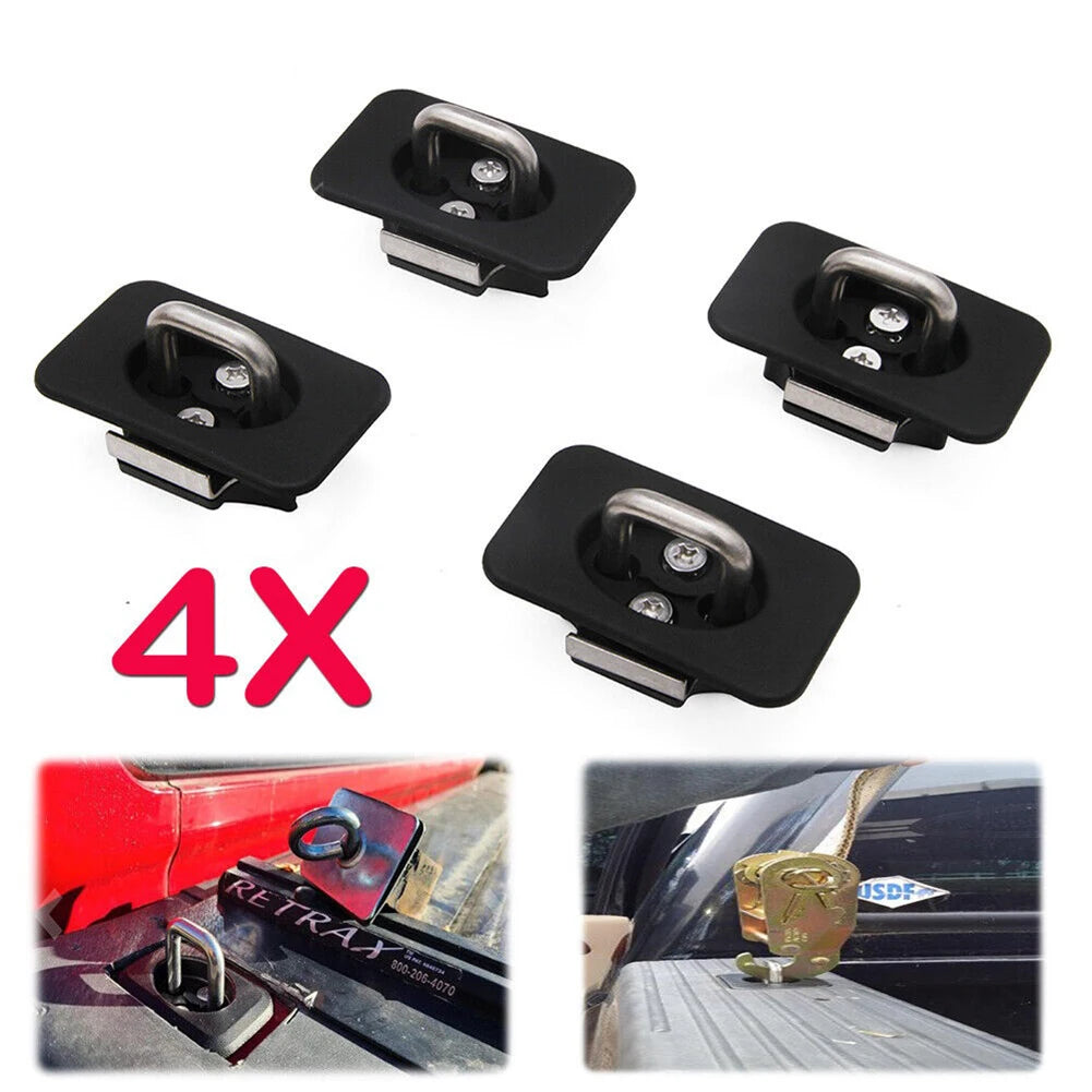 4pcs Car Retractable Trailer Hitch Fastener Tie Down Anchors Compatible For Ford Truck F150/f250/f350 Acesssories